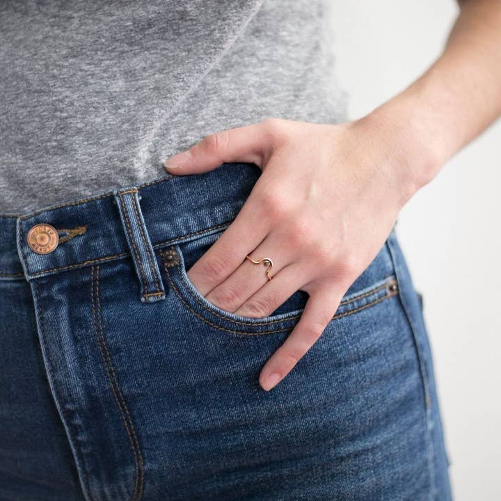 Anethum Jewelry – Anel de cocktail/declaração por atacado – Anel de boob único1