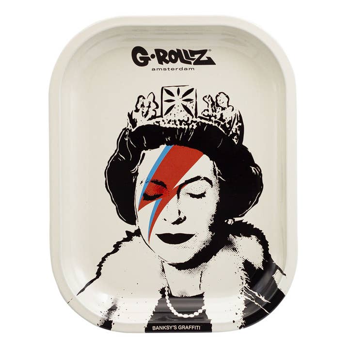 G-ROLLZ - Wholesale Serving Tray - Banksy's Graffiti 'Lizzie Stardust' Medium Tray4