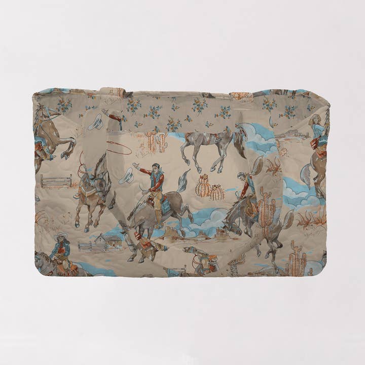 Birdie Pastel Quilted Tote for wholesale by Ida Mae Home