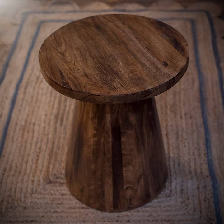 Small Mango Wood Mushroom Table for wholesale by Moult