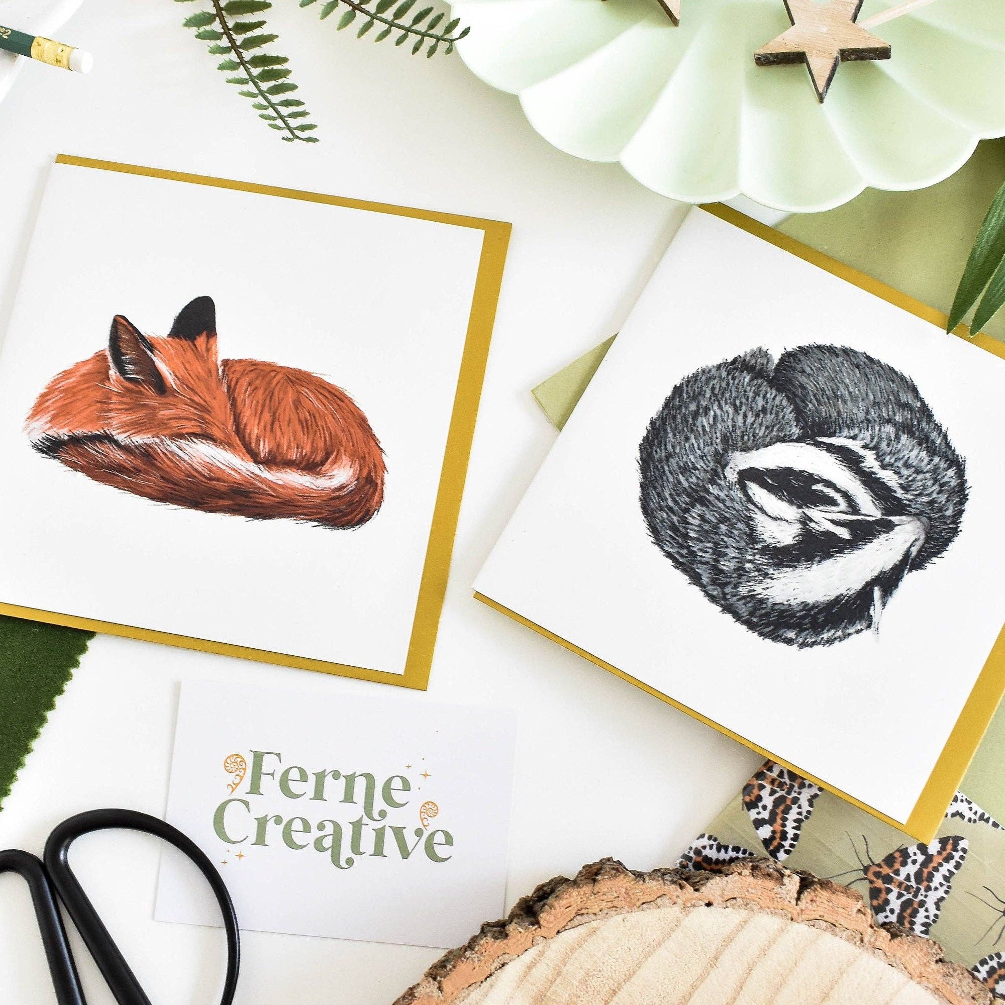 Ferne Creative - Wholesale Everyday greeting card - Red Fox Illustration Card2