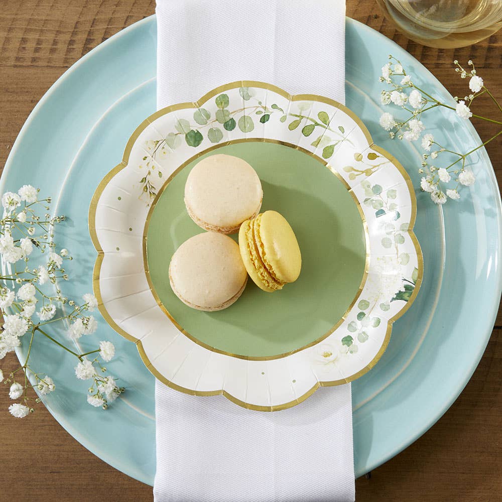 Kate Aspen – Großhandel Einwegteller – Botanischer Garten 7 Zoll Premium Pappteller (Set von 16)6