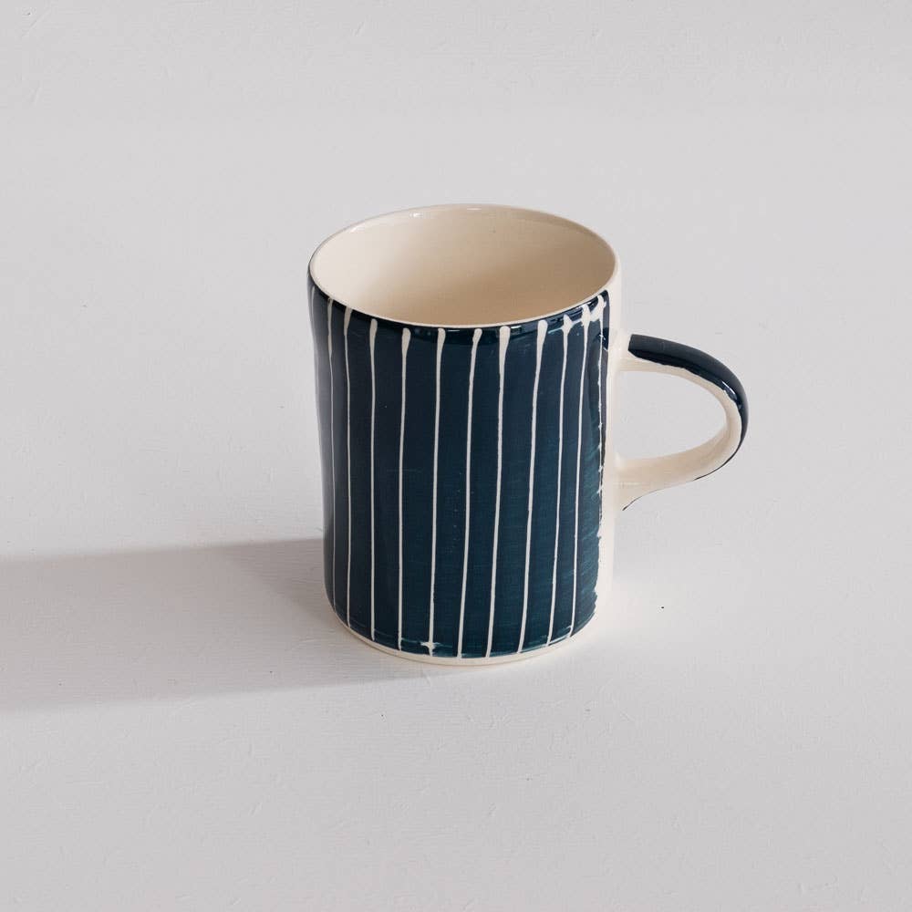 Musango - Wholesale Coffee Mug - Contemporary Handmade Coffee Mugs Sgraffito Stripe1