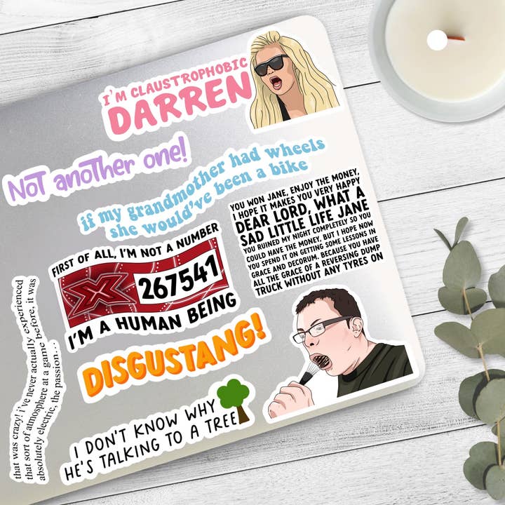 Brittiska Memes klistermärke Bundle för wholesale av Birch Studios