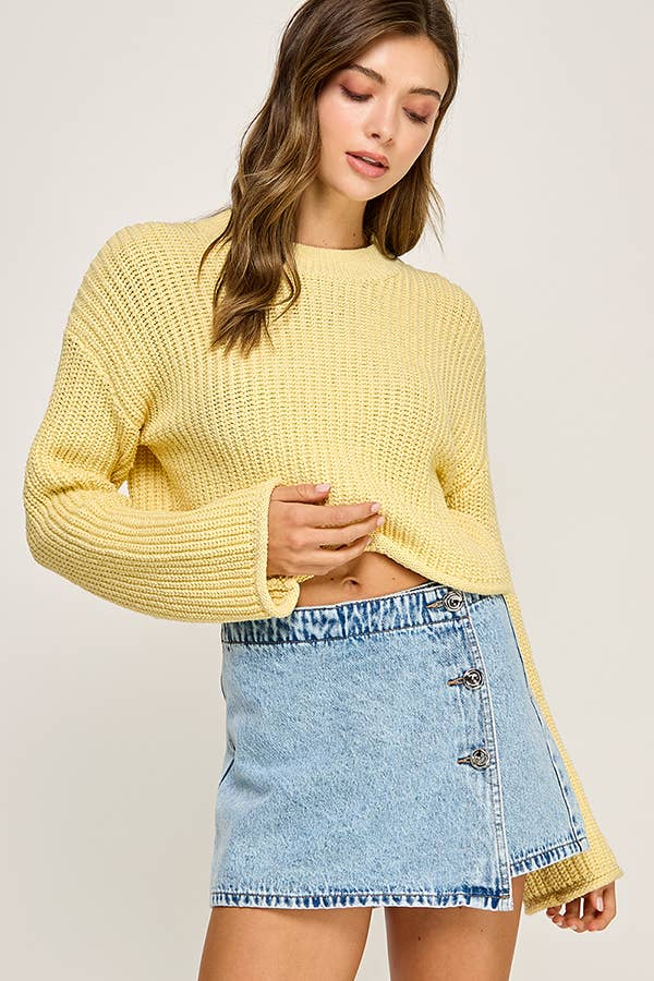 Miss Love - Wholesale Knit Sweater - Women's - WAFFLE KNIT SWEATER25