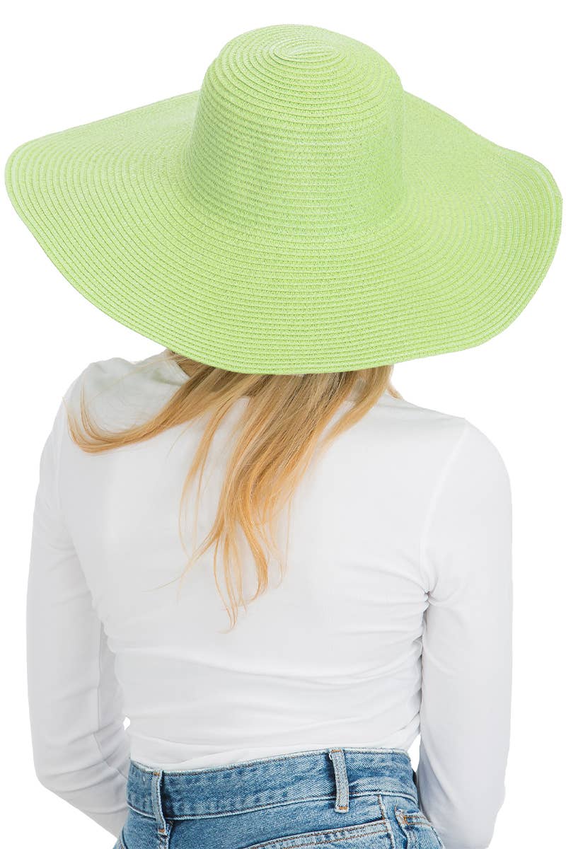 Cap Zone - Venta al por mayor Sombrero de paja - Mujer - Sombrero de sol de paja con tejido apretado, color sólido y ala ancha flexible53