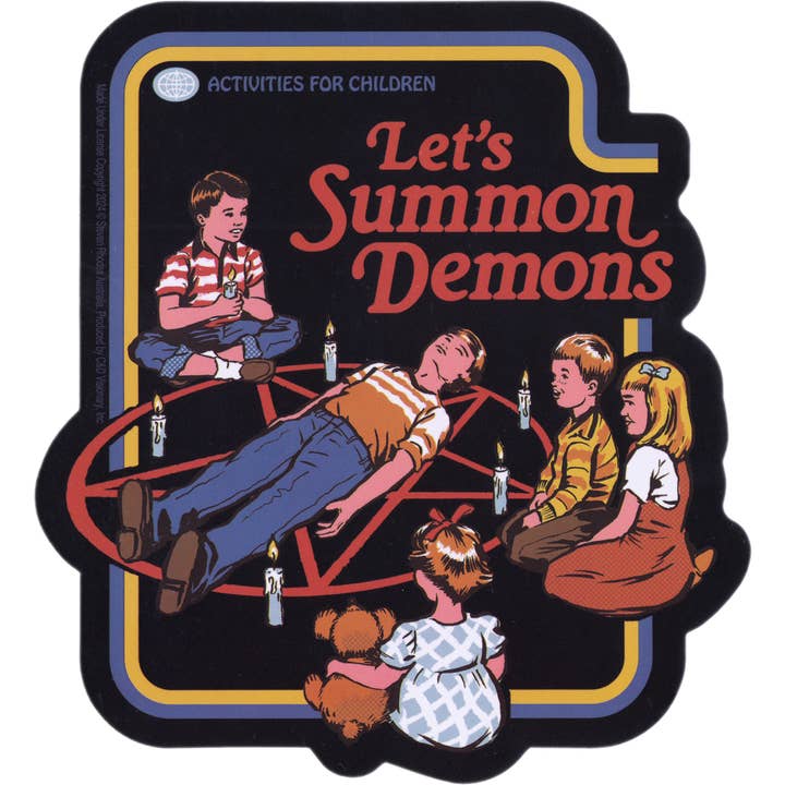 Square Deal Recordings & Supplies - Wholesale Sticker - Sticker - Rhodes, Steven - Let's Summon Demons - Pentagram