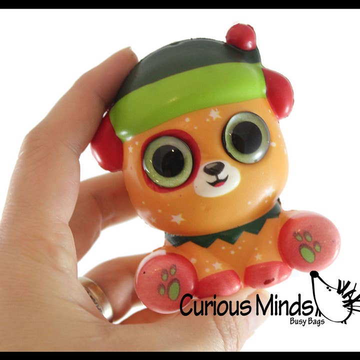 Curious Minds Toys - Wholesale Squishy toy – Kids & Baby - 1 Sparkle Eye Winter Animal Themed Slow Rise Squishy Toys -3