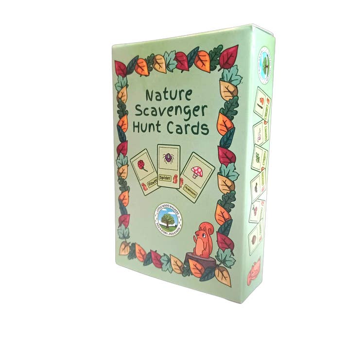 Nature Scavenger Hunt Cards for wholesale by Little Wood Walkers