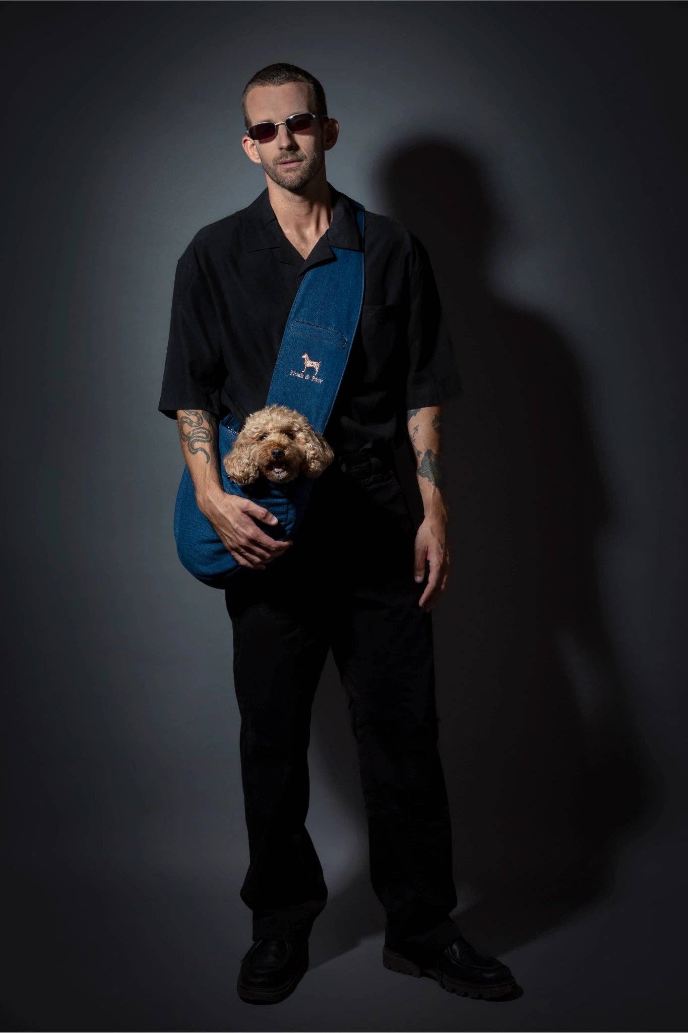 NOAH AND PAW LLC - Wholesale Pet Carrier - Cat/Dog - Premium Denim Pet sling Carrier 3x Safety2