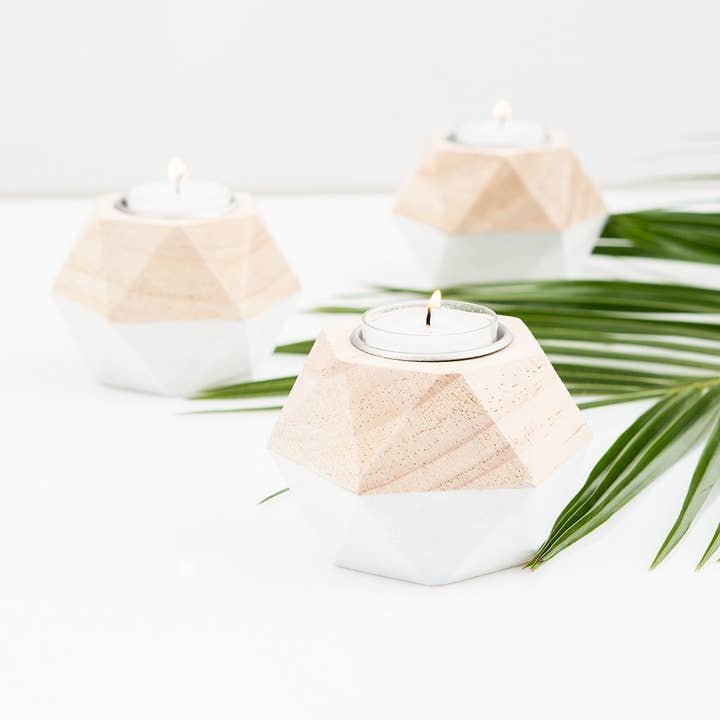 Weddingstar Inc. – Großhandel Kerzenhalter – Geometrischer Teelichthalter aus Holz