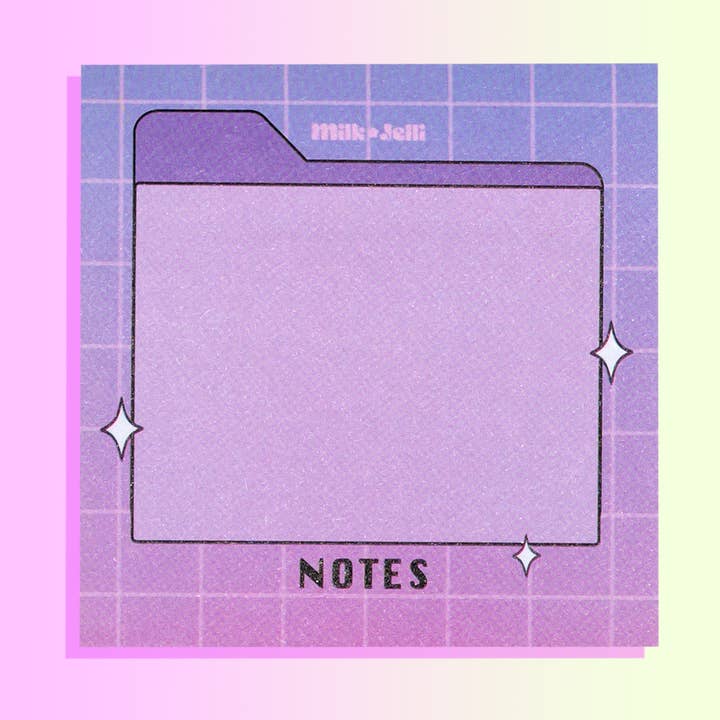 Notes autocollantes rétro tech pour la vente par Milk Jelli