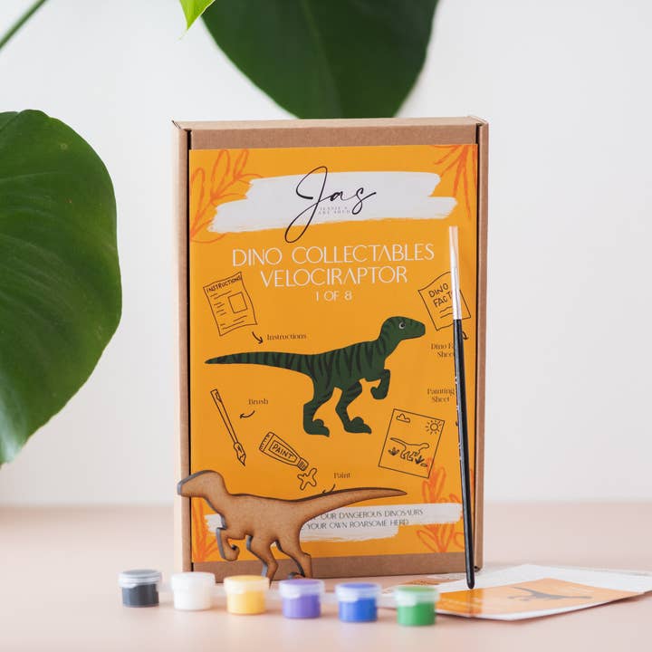 Velociraptor - Dino Collectables - Art Kit for wholesale by Jessie's Art Shed Ltd