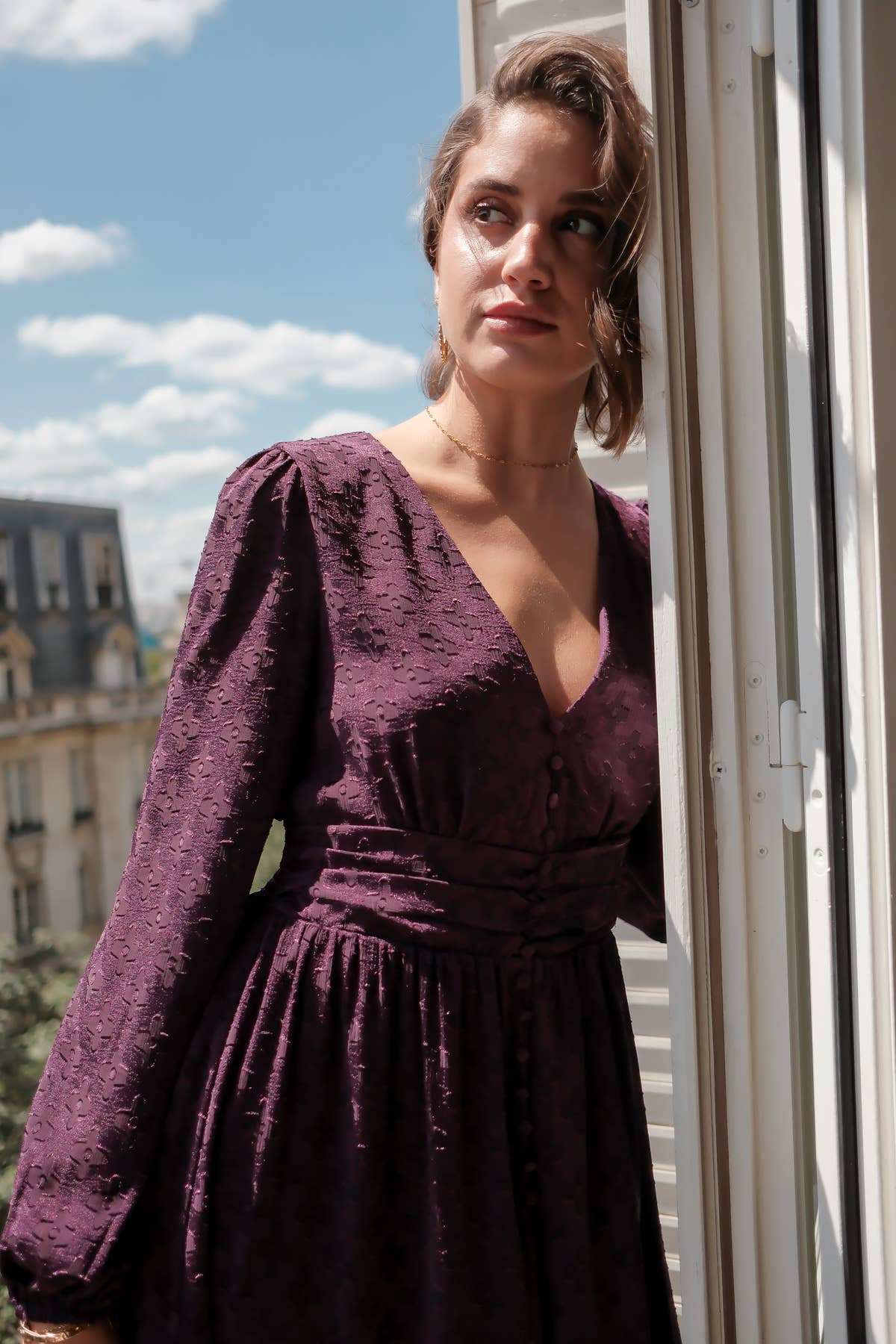 LOVIE & CO - Wholesale Dress - Women's - Long dress with floral patterns9