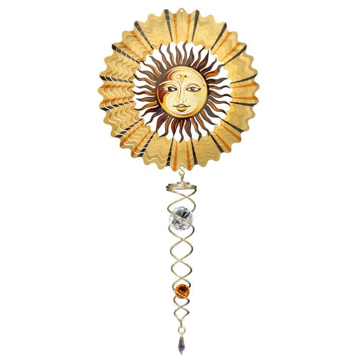 Amber Sun - Mini Set Wind Spinner for wholesale by Spinfinity Designs