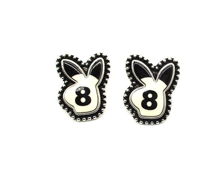 Snowing West - Venta al por mayor Pendientes de botón/aretes de poste - Pendiente de Poste Bola Ocho