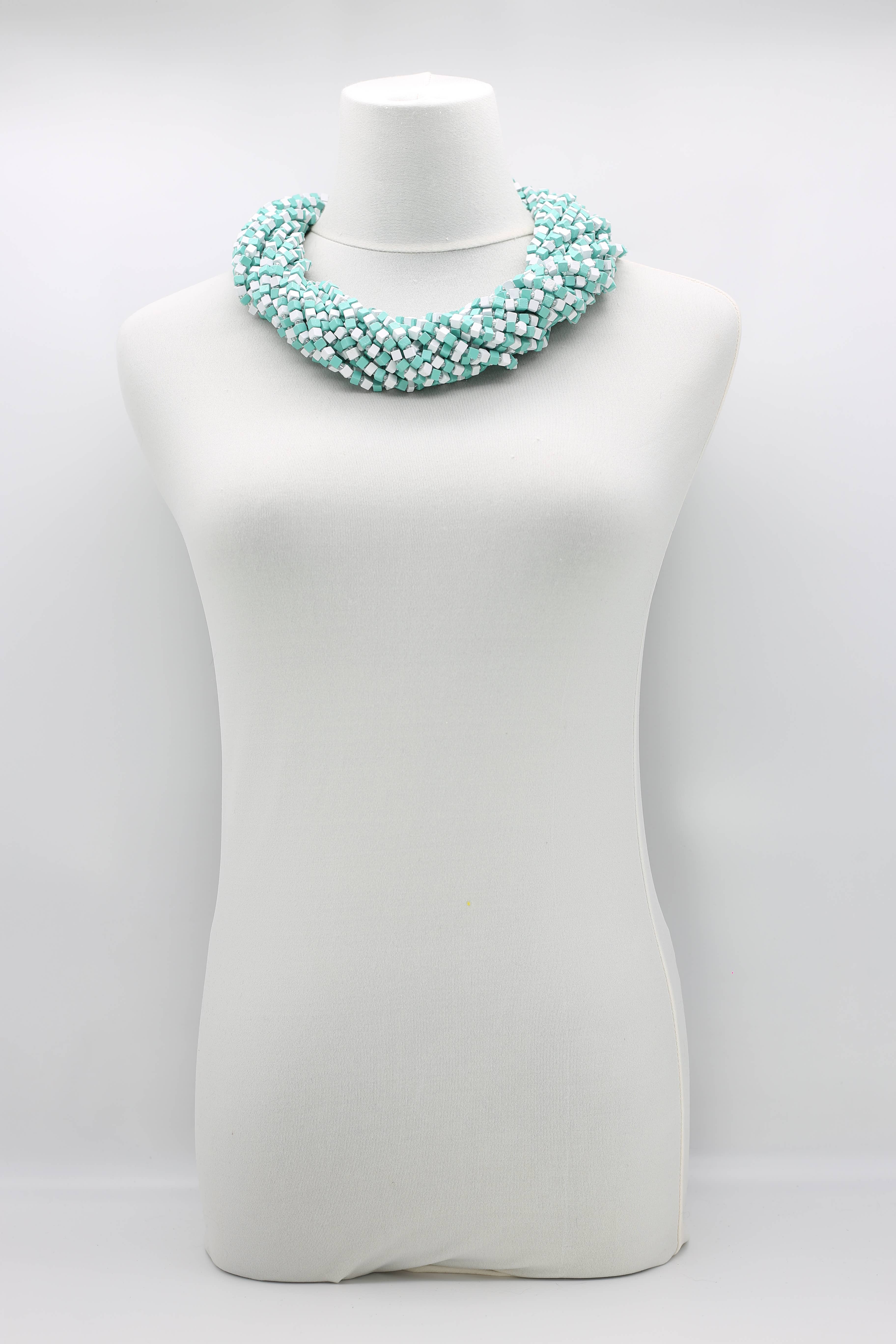 Jianhui London – Engroshandel Perlehalskæde – Den næste Pashmina halskæde Træperler - Mosaic Art2