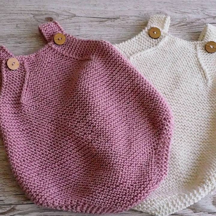 Lucie Romper for wholesale by Knitaboo