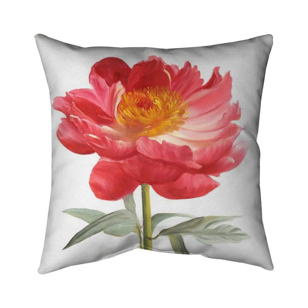 Peonia rosa | Cuscino interno 18 «x 18