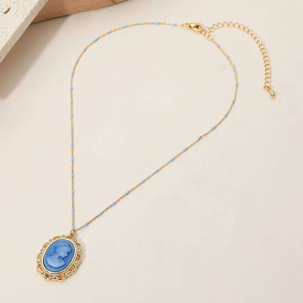 Sensibling Corp. - Wholesale Pendant/Charm Necklace - Vintage Cameo Pendant Necklace5