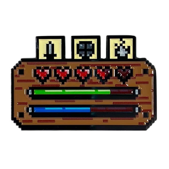 8-Bit-Statistikbalken - Sammler-Emaille-Pin für den Großhandel von Role 4 Initiative