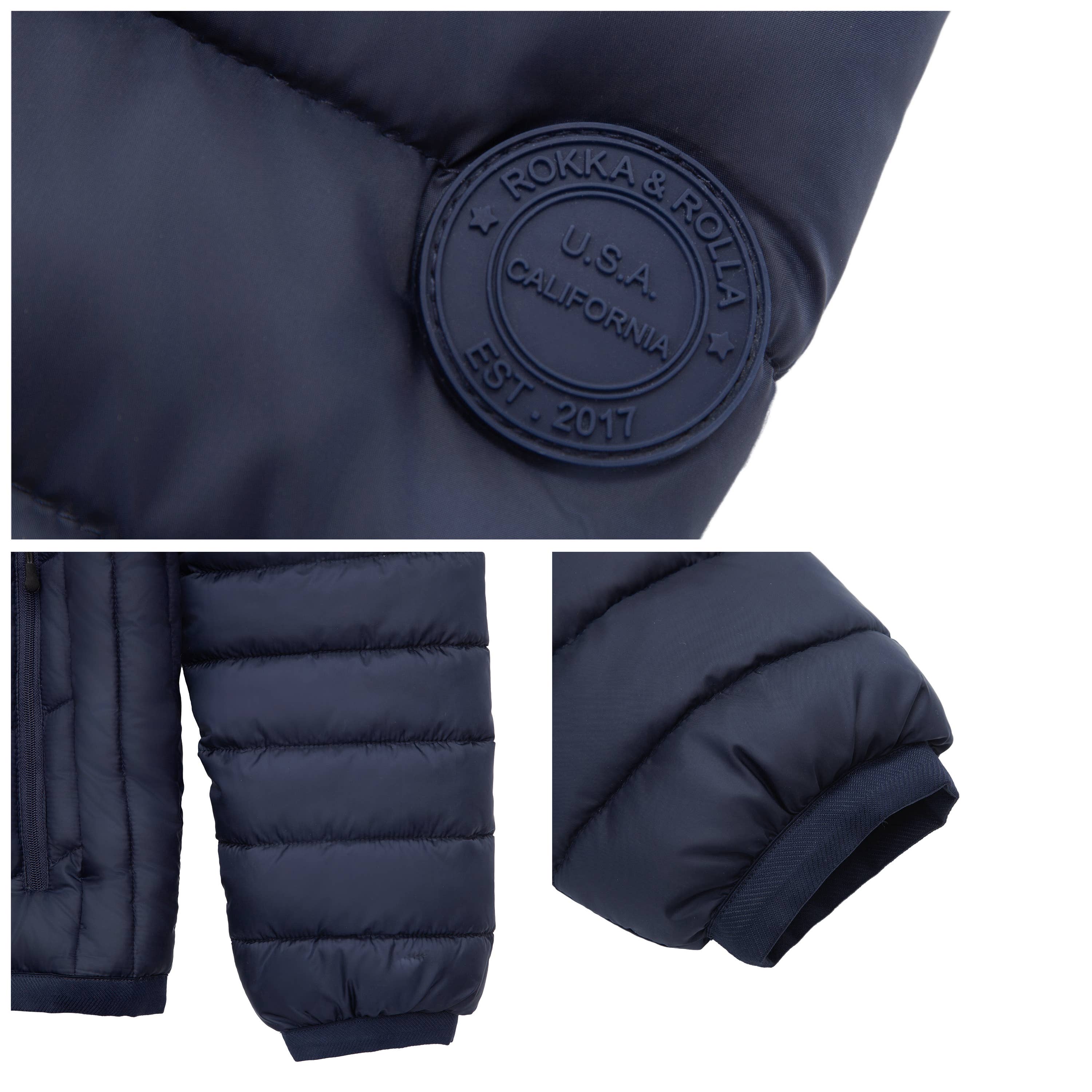 Rokka & Rolla - Wholesale Puffer Jacket - Men's - Men's Light Puffer Jacket Coat8