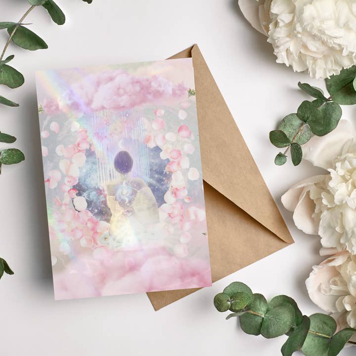 (BL23) Secret ( Carte de vœux interactive de méditation ) pour la vente par Jellow Cards & Gifts