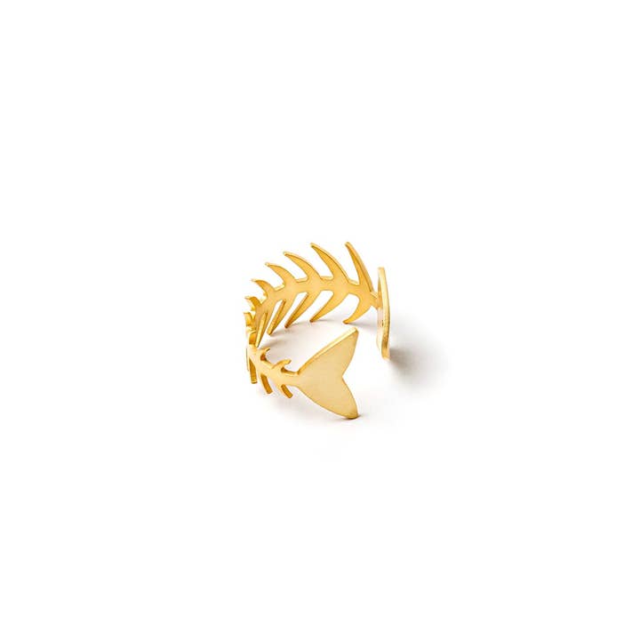 Ginger & VelVet - Wholesale Cocktail/Statement Ring - 24ct gold-plated Raspa ring