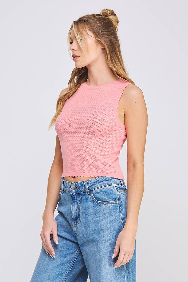 Allie Rose - Wholesale Tank Top - Women's - Soft Fine Gauge Delicate Pointell Tank9