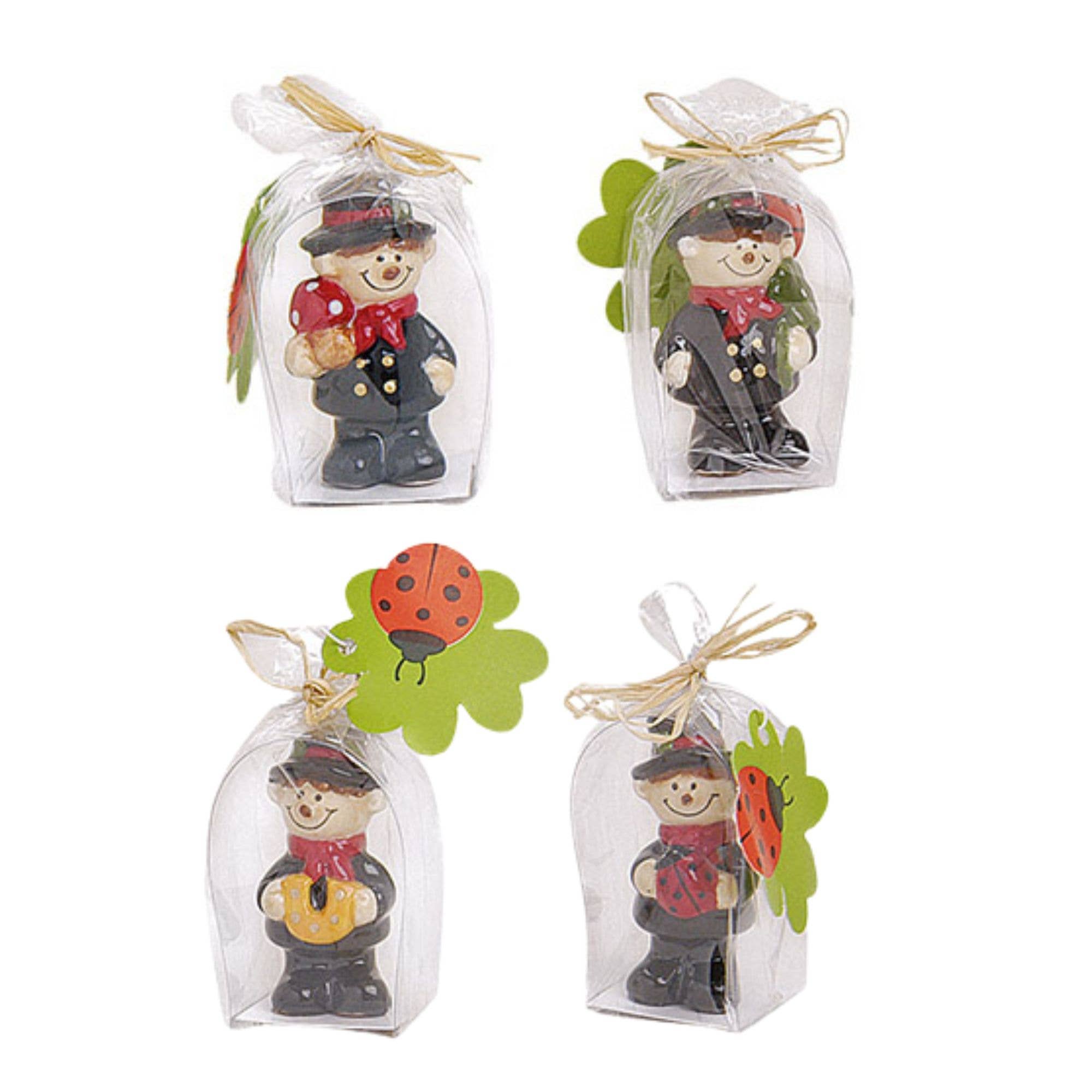 Wurm - Wholesale Amulet - Schoorsteenveger van klei gesorteerd (B/H/D) 2x5x2 cm1