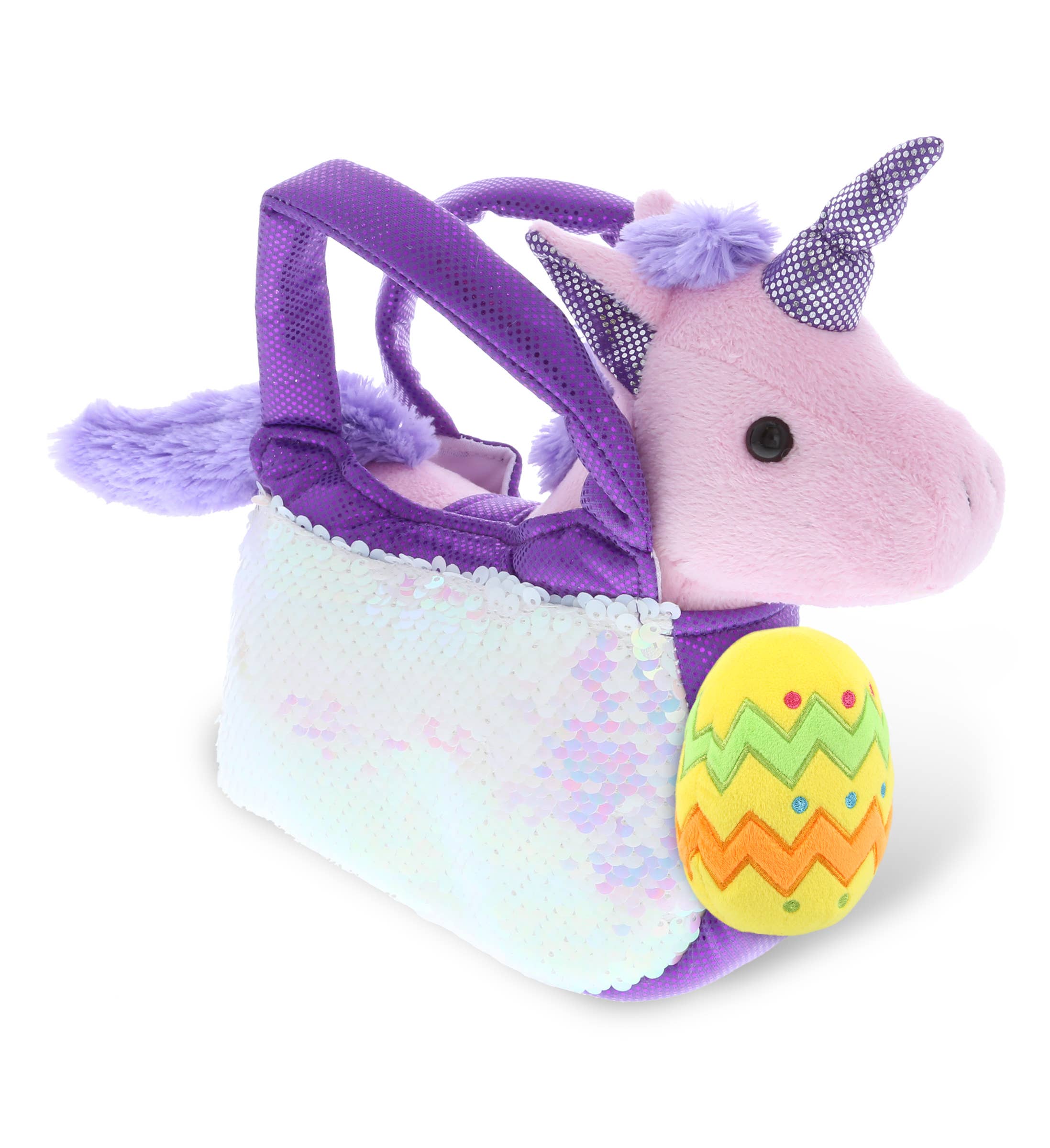 Cota Global - Wholesale Stuffed/Plush Toy - Kids & Baby - Plush Easter Egg Purse Pet Carrier Sequin Unicorn0