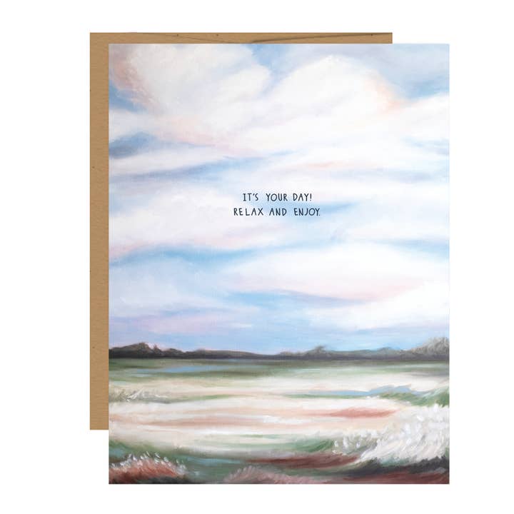 Landscape Birthday greeting card for wholesale by Jessica Frasz Studio