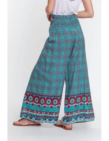 MAKANI - Wholesale Broek - Dames - Pannenkoekenbroek met print voor dames - KAT7001