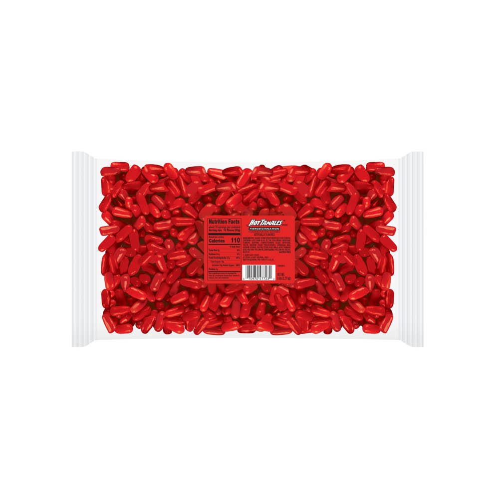Grandpa Joe's Candy Shop - Wholesale Hard Candy - Hot Tamales 5lb Bulk Candy, Fierce Cinnamon Unwrapped Candy