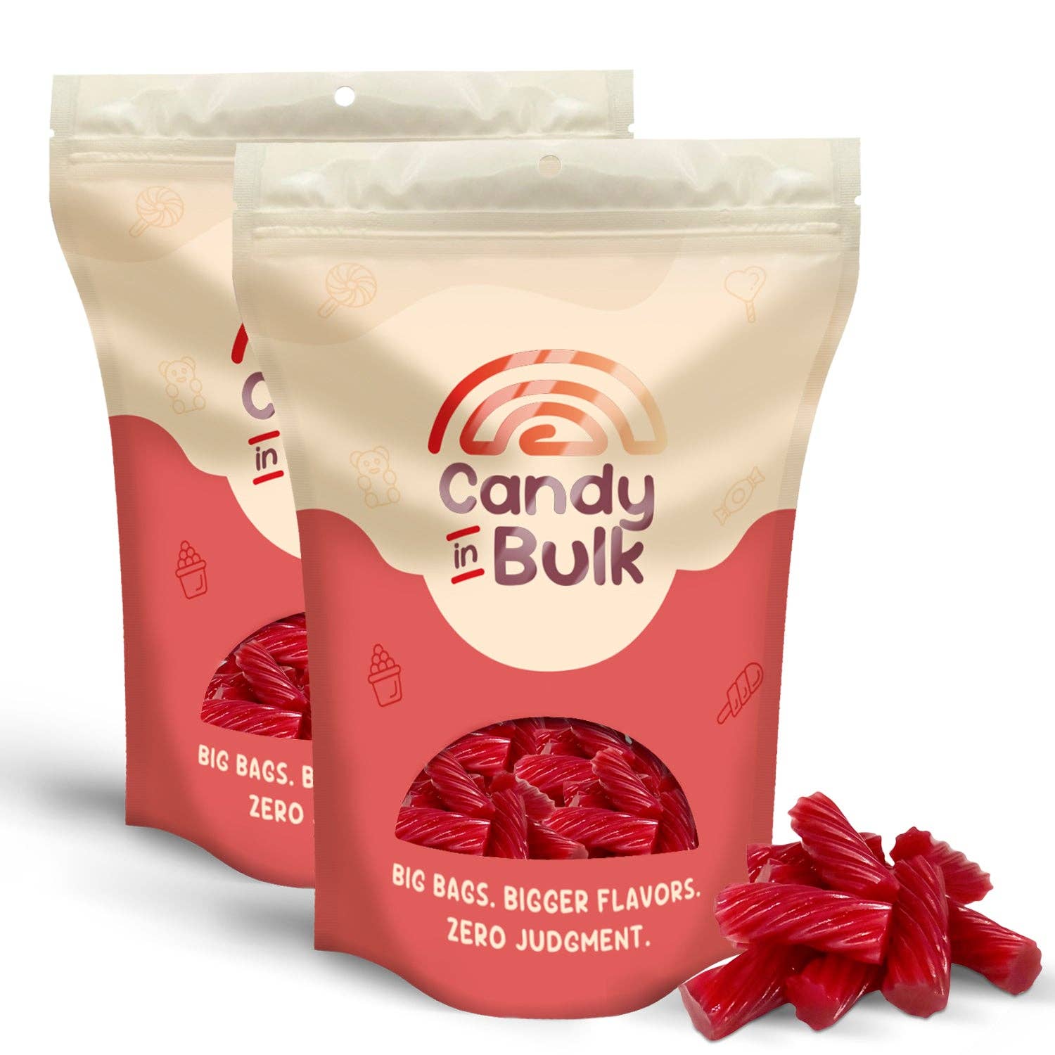 Candy In Bulk - Wholesale Licorice - Darrell Lea Soft Licorice Strawberry Candy – Bulk Value Pack1