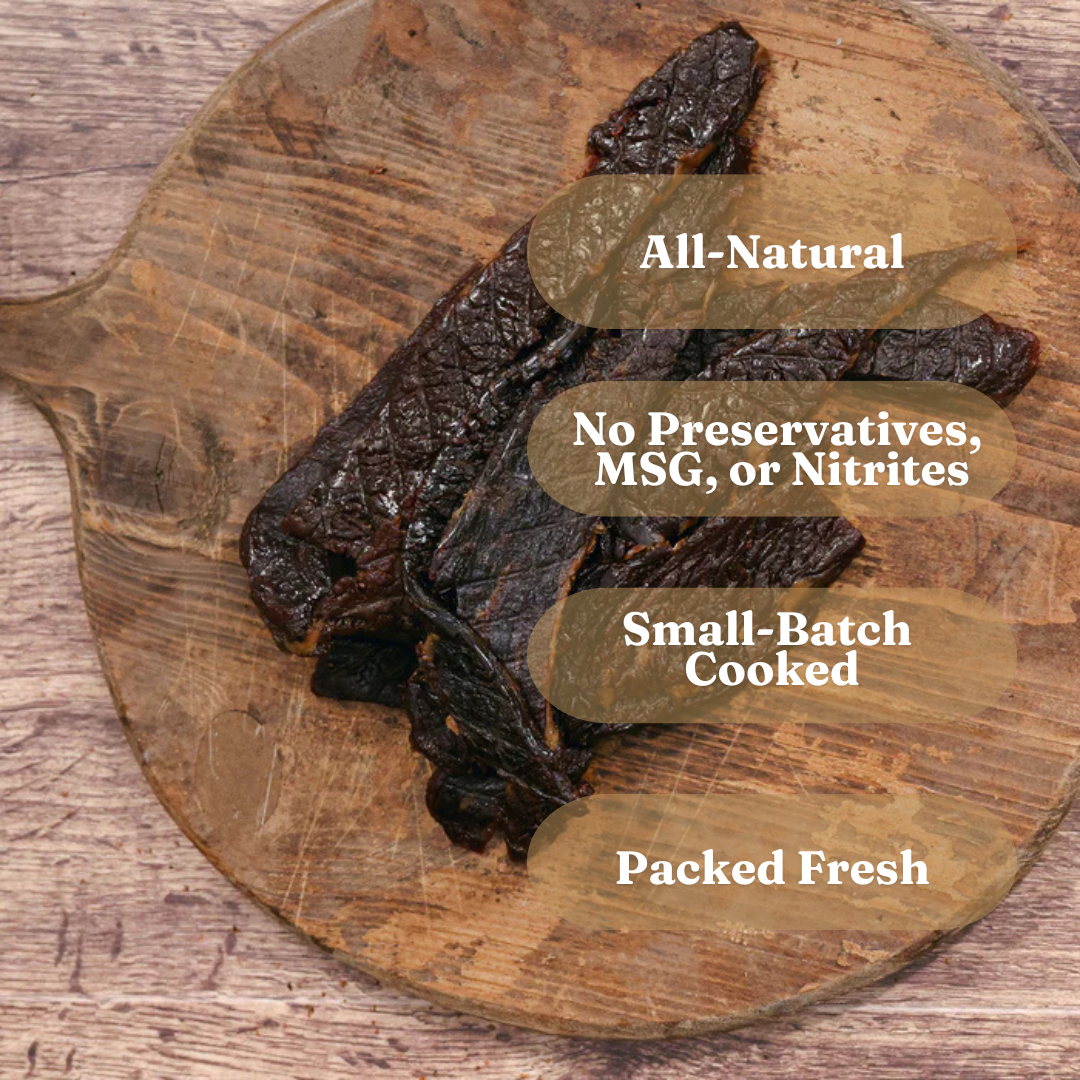 Mahogany Smoked Meats - Wholesale Jerky - Teriyaki Brisket Jerky - All-Natural, 4oz5