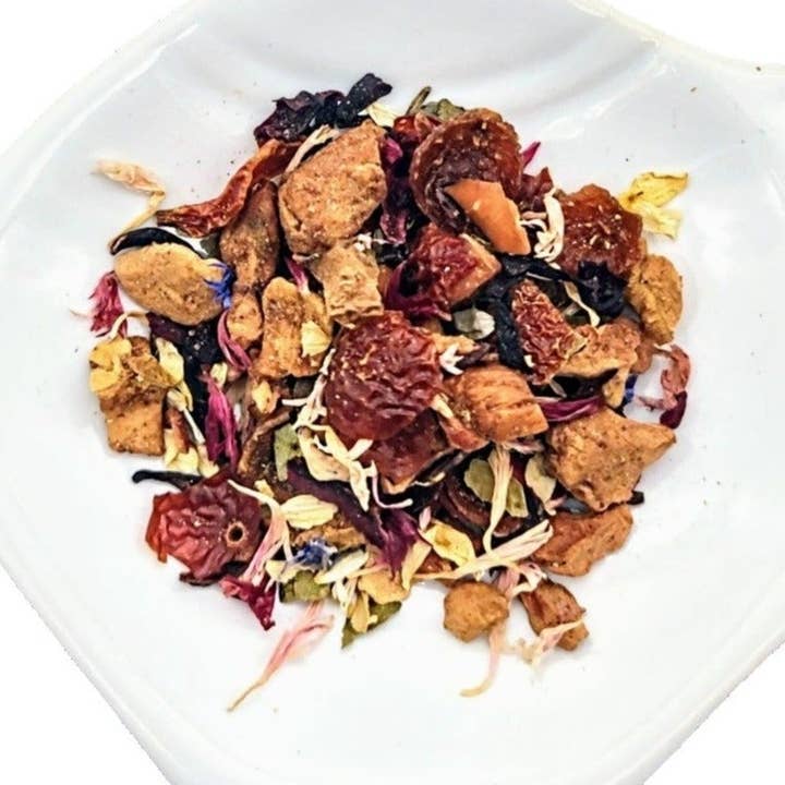 Thé aux herbes -7 chakras -Thé en vrac pour la vente par Arômes & Évasions