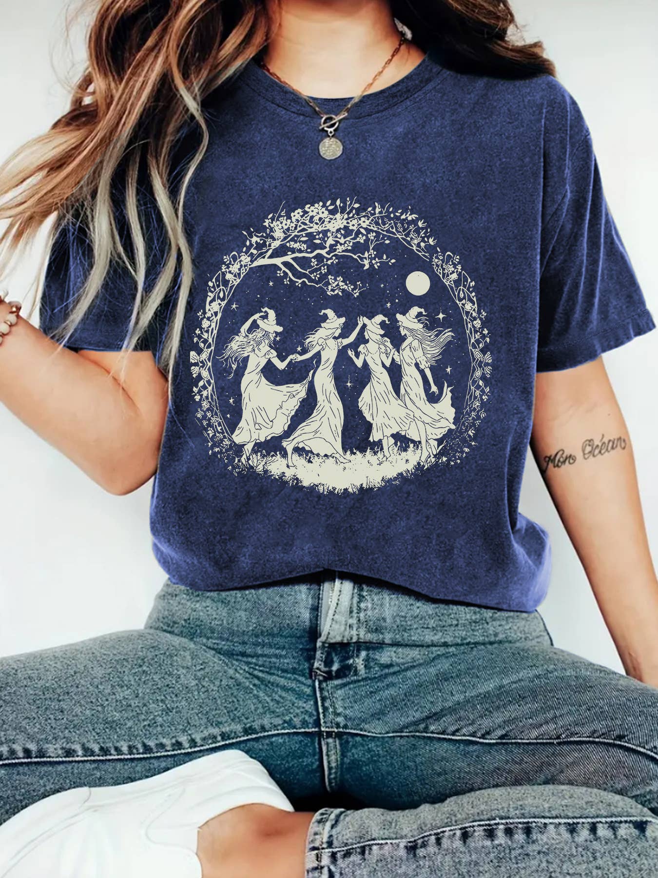 HIDDENBRAND - Wholesale T-Shirt - Women's - Fairy Witchy Vibes Graphic Halloween Tee5