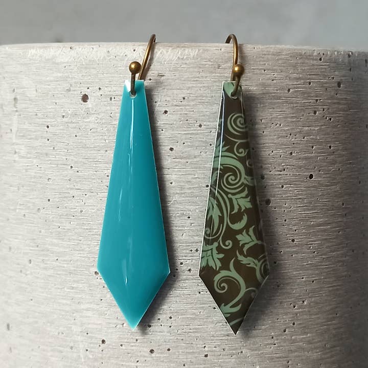 Amboise reversible øreringe — barok mønster 0679 for engroshandel hos une Hirondelle sous le Tilleul