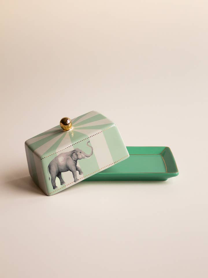 YVONNE ELLEN BUTTER DISH ELEPHANT for wholesale by Yvonne Ellen