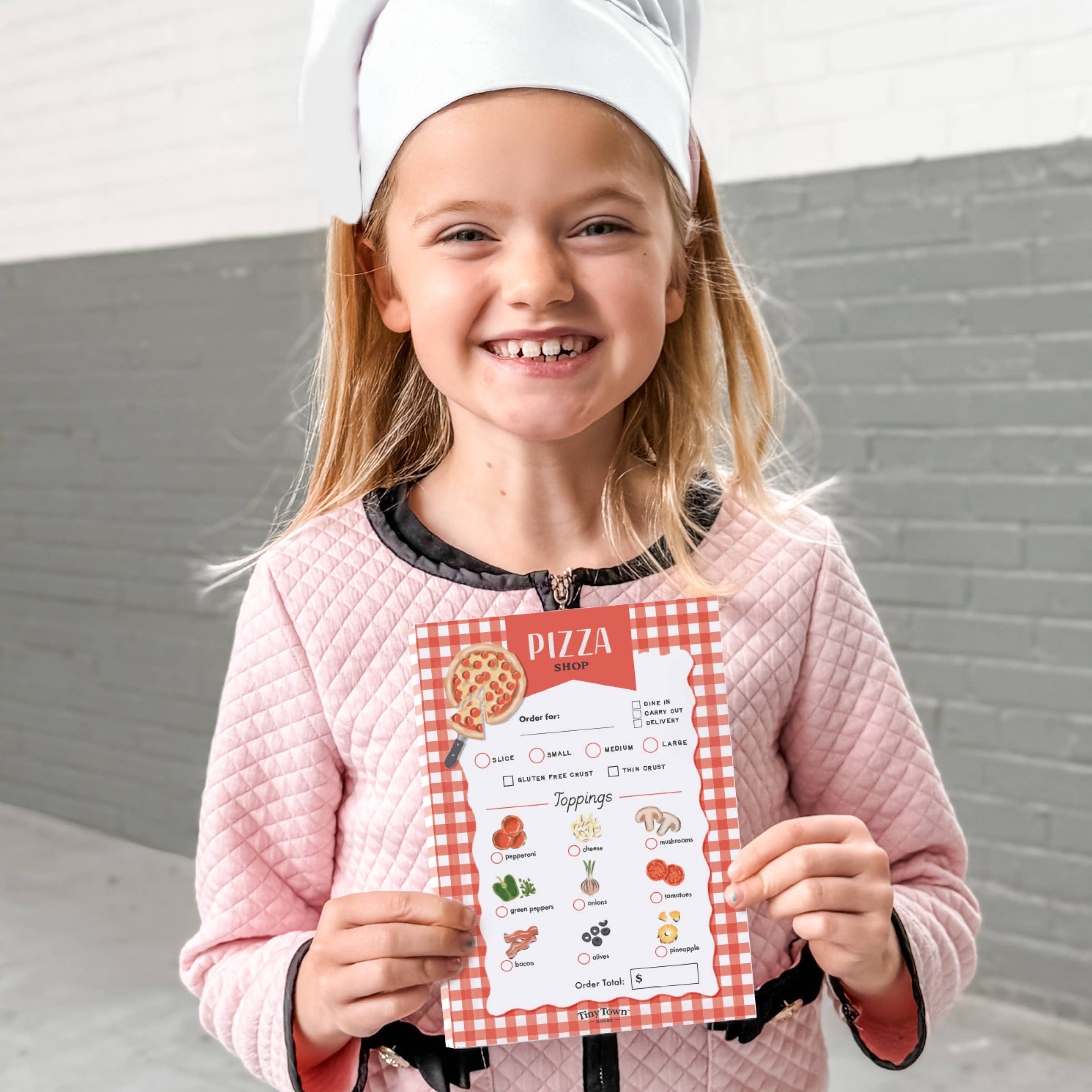 Inklings Paperie – wholesale Notepad – Inklings Tiny Town™ Play Notepad - Pizza Shop7