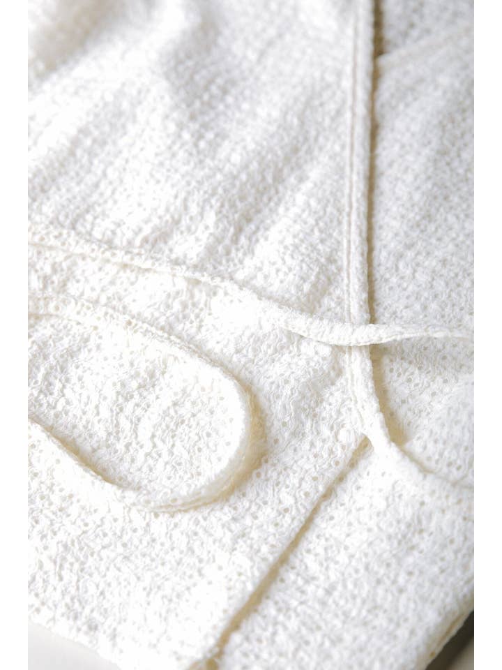 Miley Knitted Structure Wrap Top | Off white for wholesale on Faire