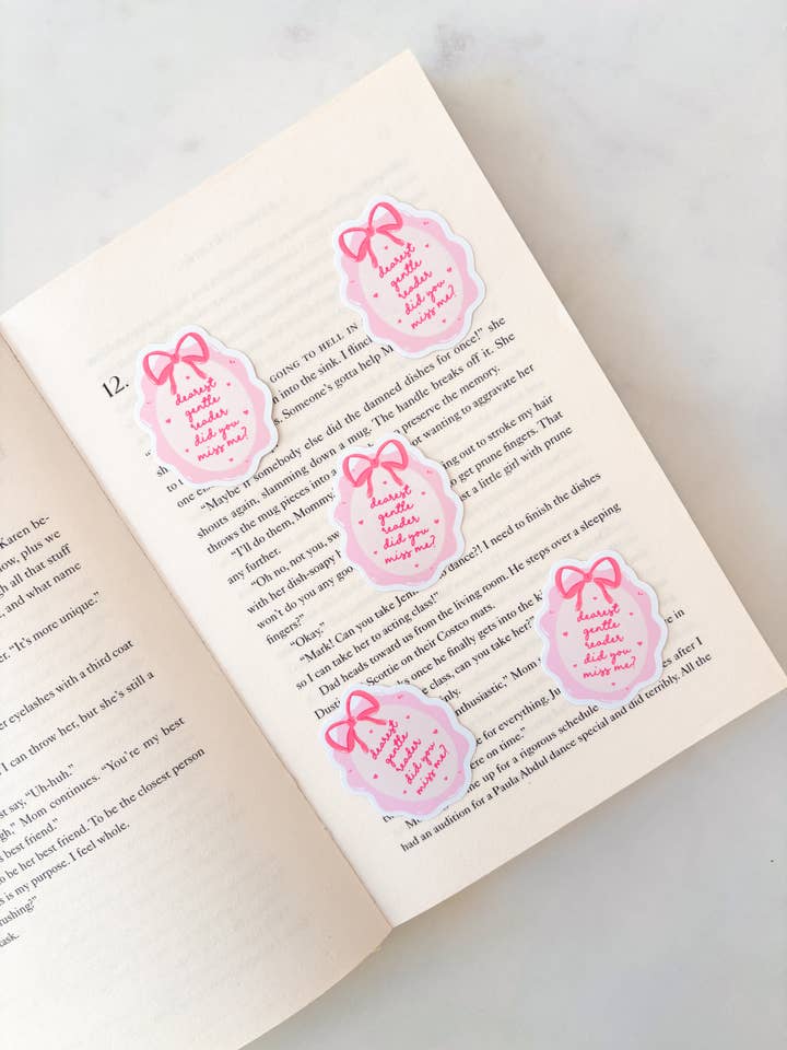 Aufkleber „Lieber sanfter Leser“ für den Großhandel von Fleurs on Sunday