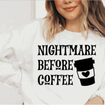 Alptraum vor Kaffee Sweatshirt für den Großhandel von Jrkdesignstudio