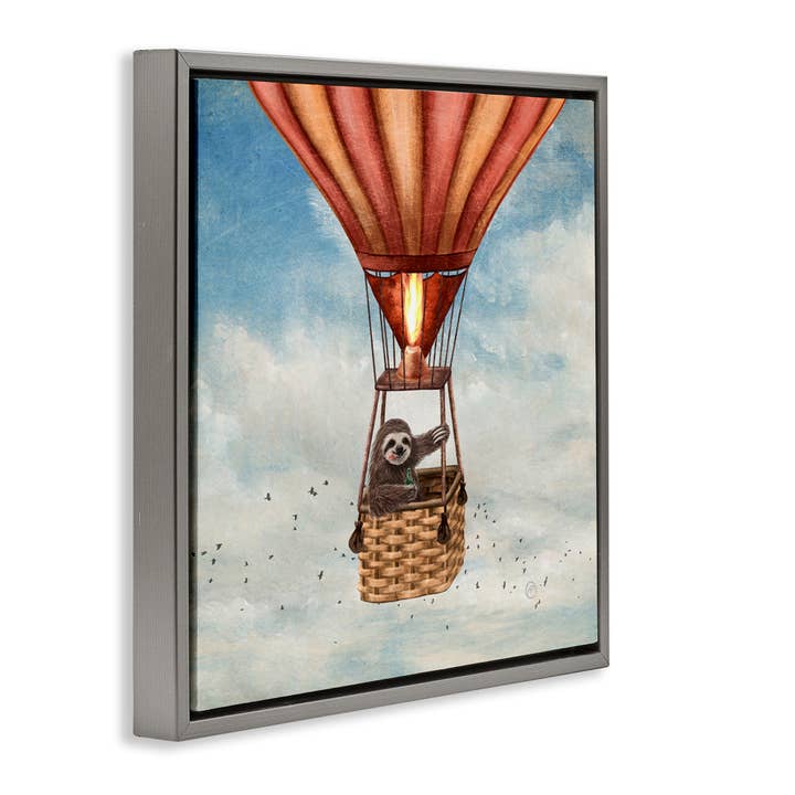 Stupell Industries - Wholesale Wall sign - Sloth in Hot Air Balloon - Framed Wall Art15