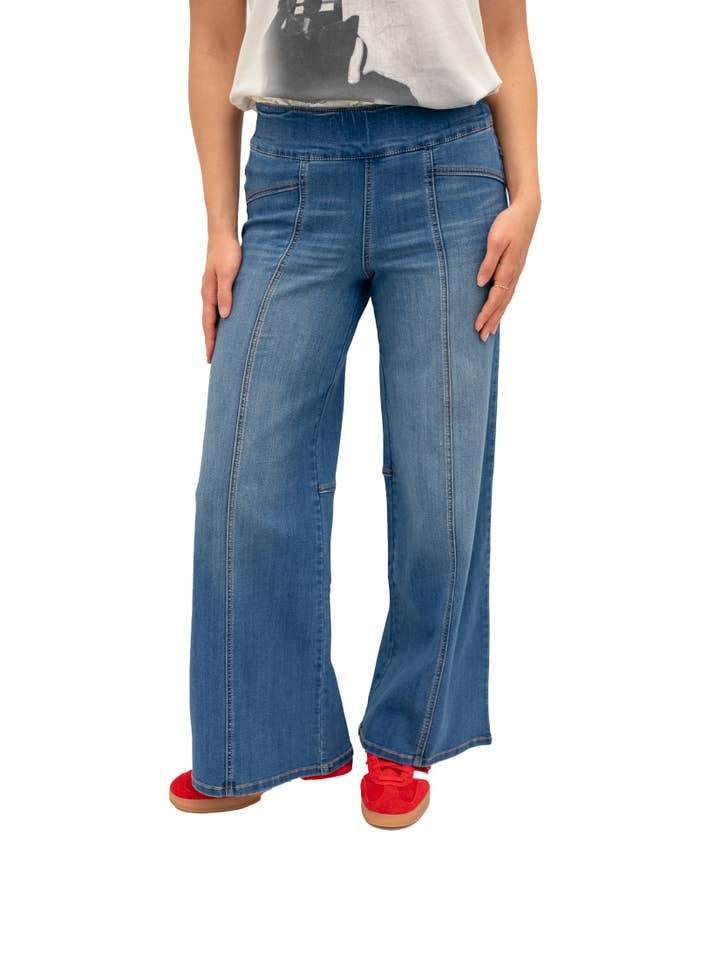 1822 Denim - Wholesale Jeans - Women's - 30" Mid-Rise Pull-On Wide Leg Jean w/Tummy Control in Brooks1