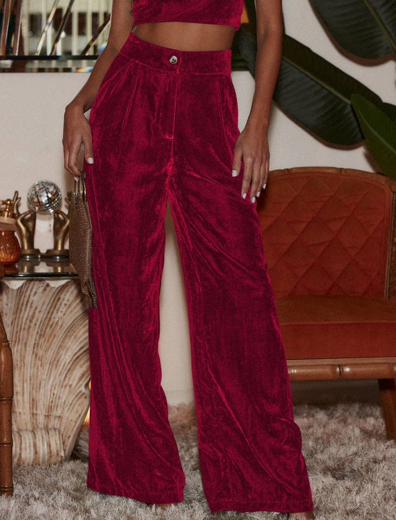 safistyle – Großhandel Hose – Damen – Weite Hose aus Samt2