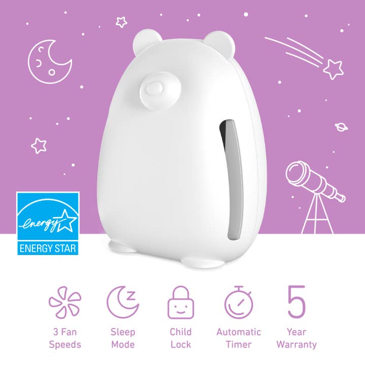 Ripple Distribution - Wholesale Air Purifier - PureBaby True HEPA Air Purifier for Kids Rooms - Bear