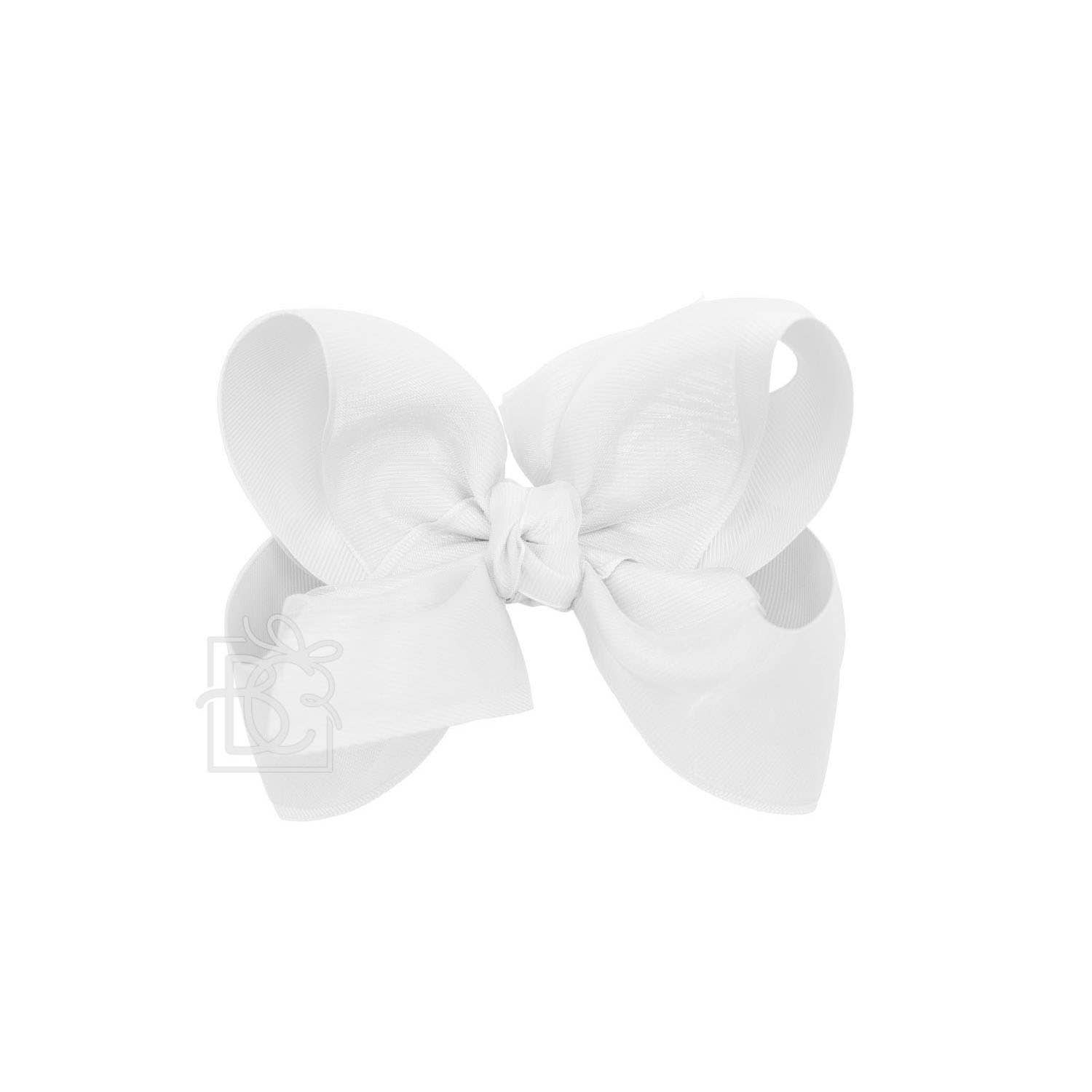 Beyond Creations, LLC – wholesale Hair bow – Kids – LAYERED ORGANZA/GROSGRAIN BOW ON CLIP37