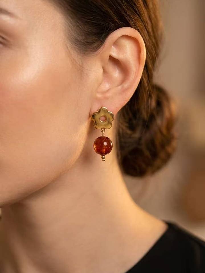 Orecchini in acciaio inossidabile 124RX236 per la vendita all'ingrosso da parte di BYREN | ÉLINE L'ATELIER